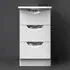 Camden 3 Drawer Bedside Table - White