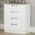 Camden 4 Drawer Chest of Drawers - White Gloss