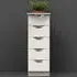 Camden 5 Drawer Bedside Storage Cabinet - Cream