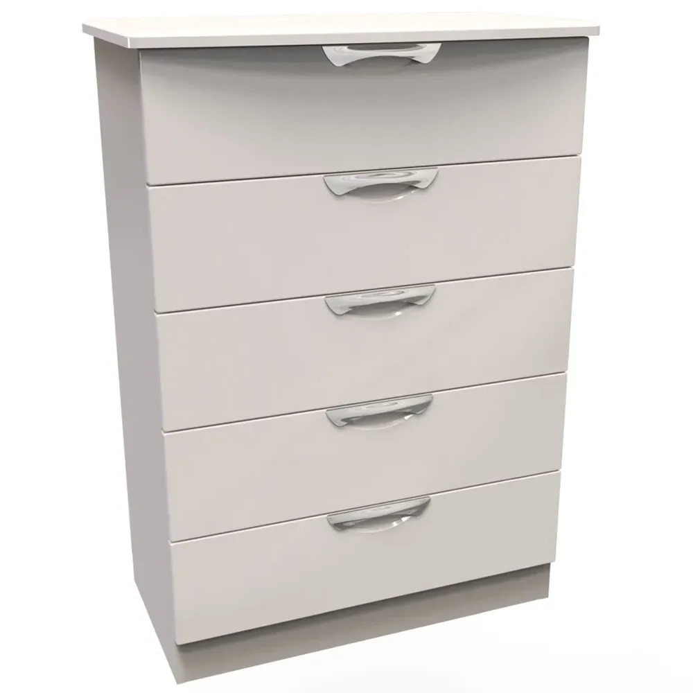 Camden 5 Drawer Chest of Drawers - Kashmir Gloss