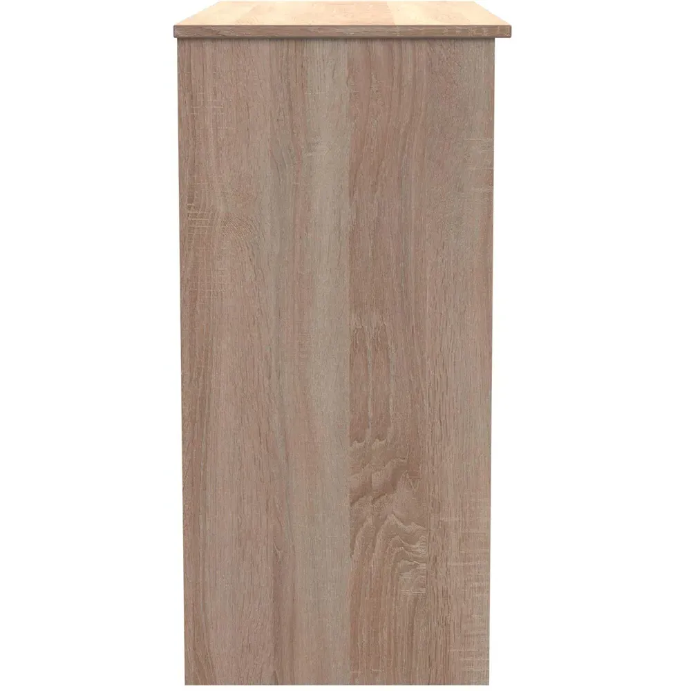 Contrast 3 Drawer Vanity Ready Assembled - White, Oak