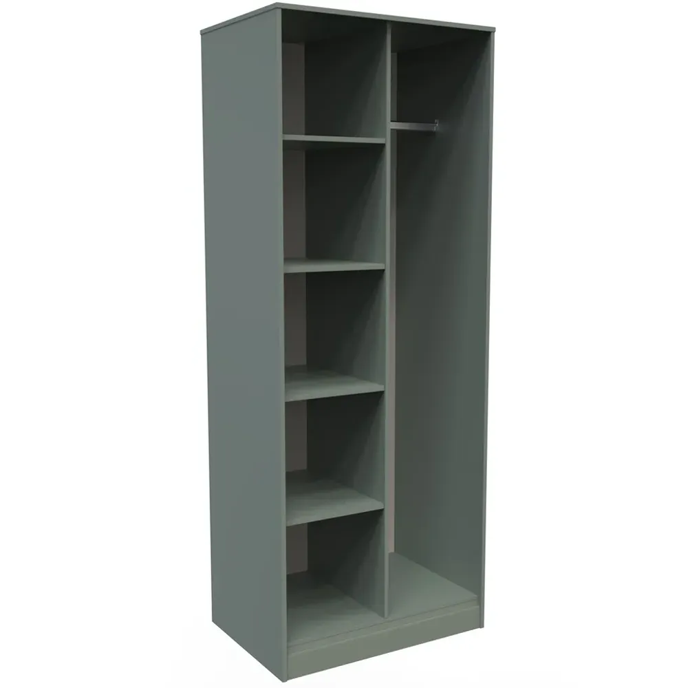 Crowndale 5 Shelf Open Wardrobe - Reed Green