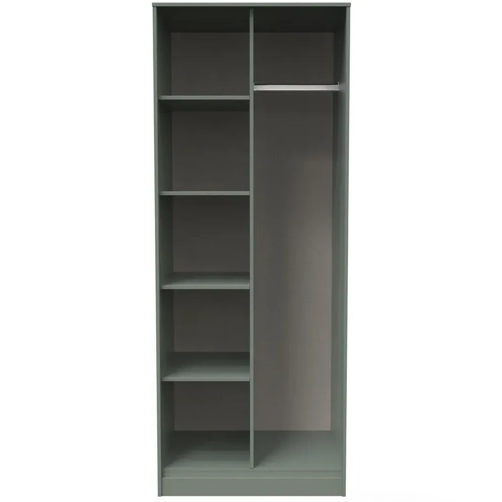 Crowndale 5 Shelf Open Wardrobe - Reed Green