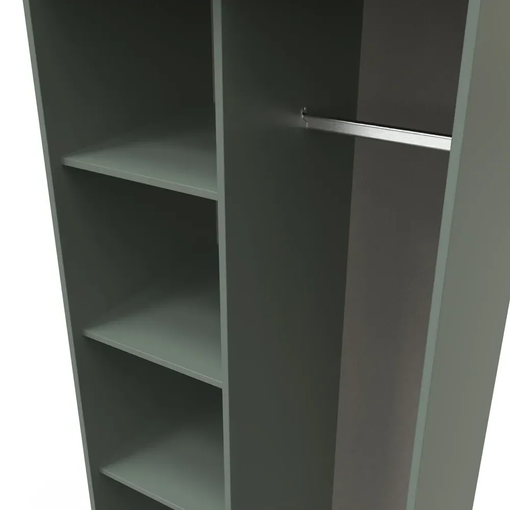 Crowndale 5 Shelf Open Wardrobe - Reed Green