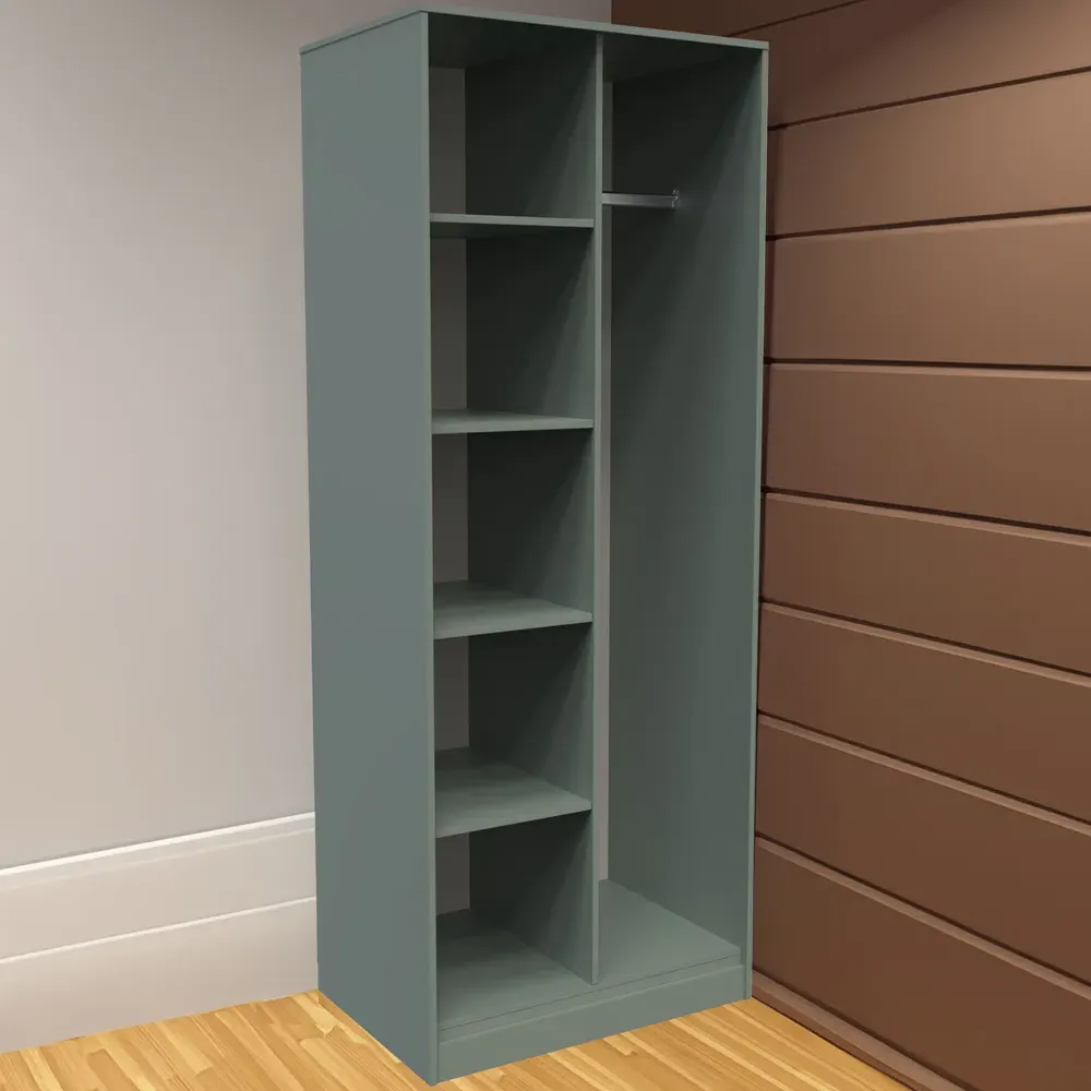 Crowndale 5 Shelf Open Wardrobe - Reed Green image