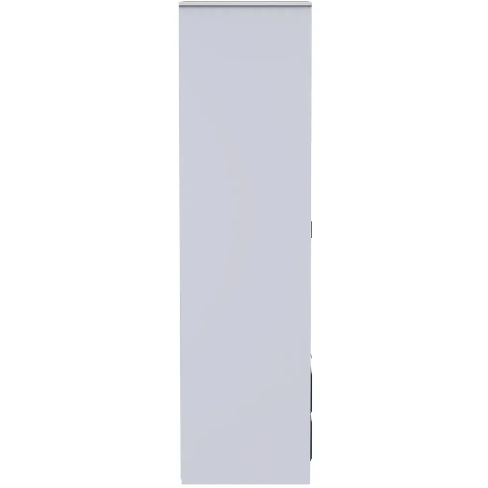 Cube 2 Door 2 Drawer Wardrobe - Blue