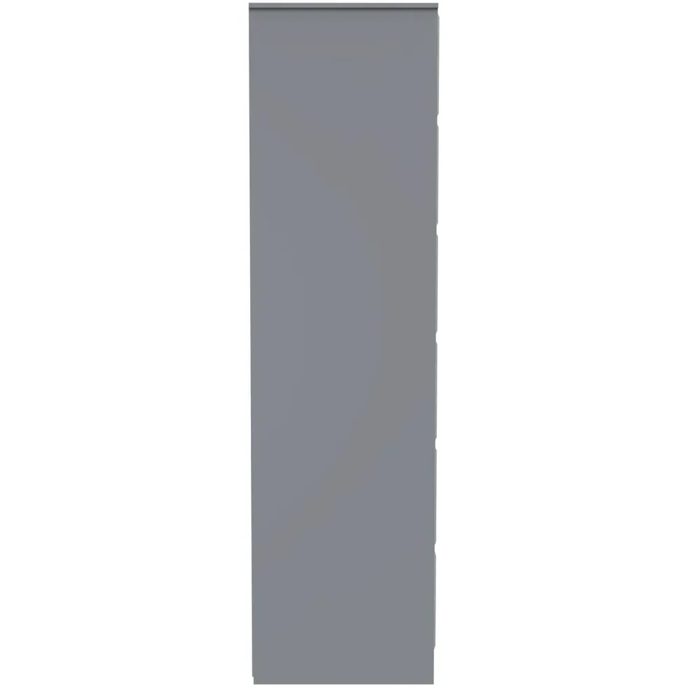 Cube 2 Door Wardrobe - Dusk Grey