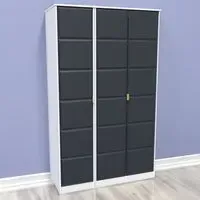 Cube 3 Door Wardrobe - Blue