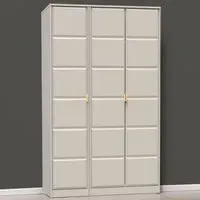 Cube 3 Door Wardrobe - Cream