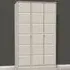 Cube 3 Door Wardrobe - Cream