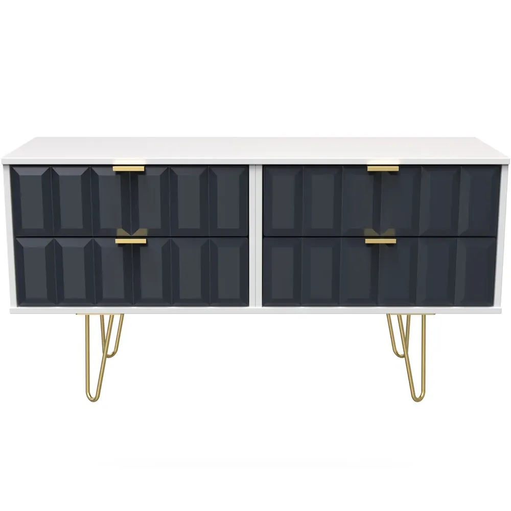 Cube 4 Drawer Chest of Drawers - Blue