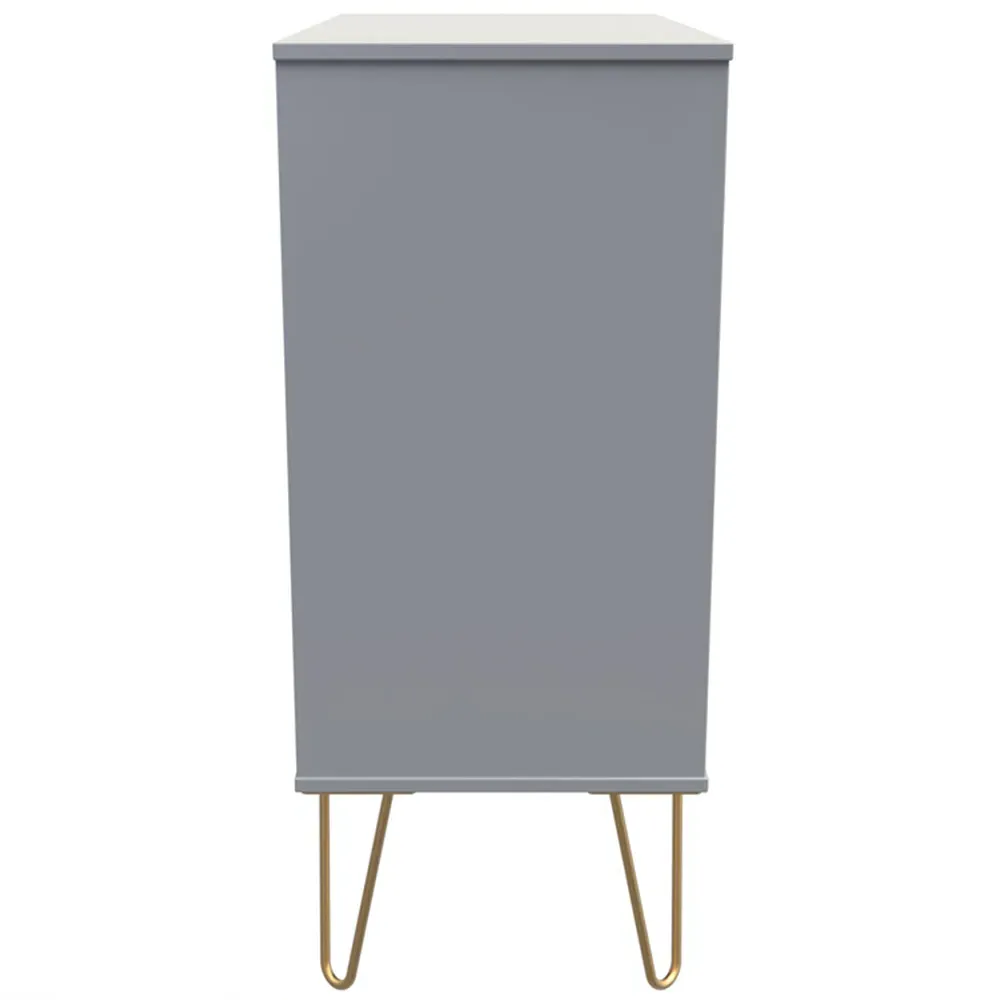 Cube 4 Drawer Chest of Drawers - Dusk Grey