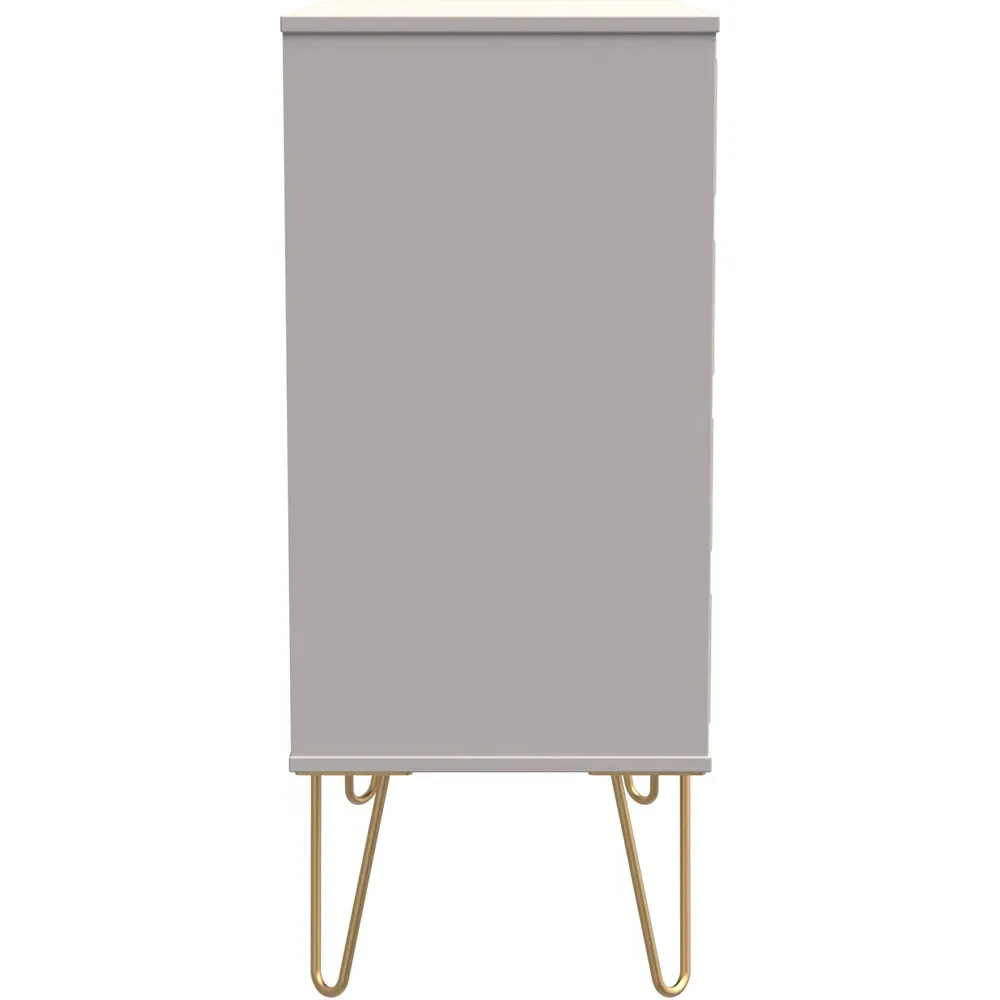 Cube 4 Drawer Chest of Drawers - Matt Kashmir