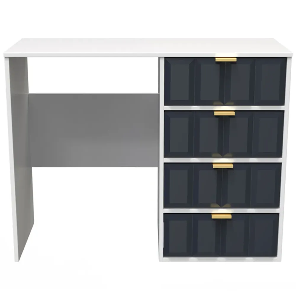 Cube 4 Drawer Dressing Table - Blue