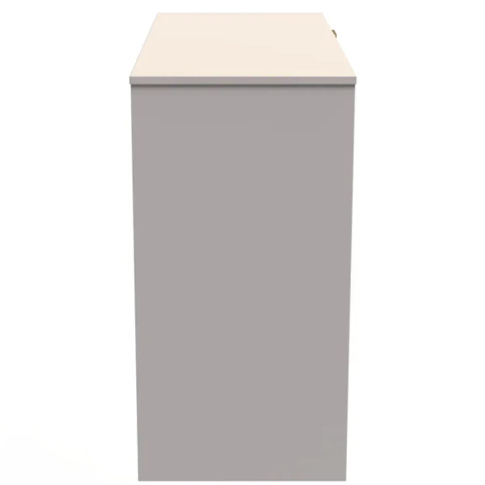 Cube 4 Drawer Dressing Table - Cream