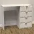 Cube 4 Drawer Dressing Table - Cream