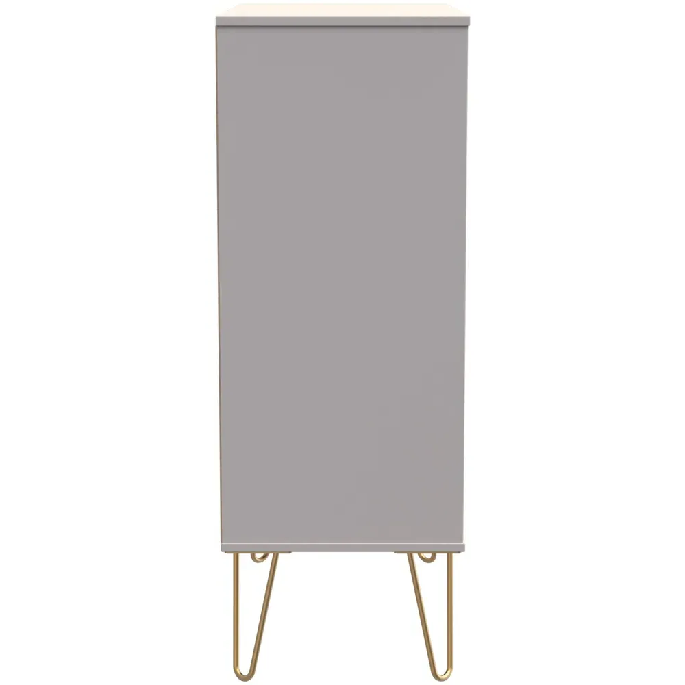 Cube 5 Drawer Chest of Drawers - Cream