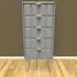 Cube 5 Drawer Chest of Drawers - Grey