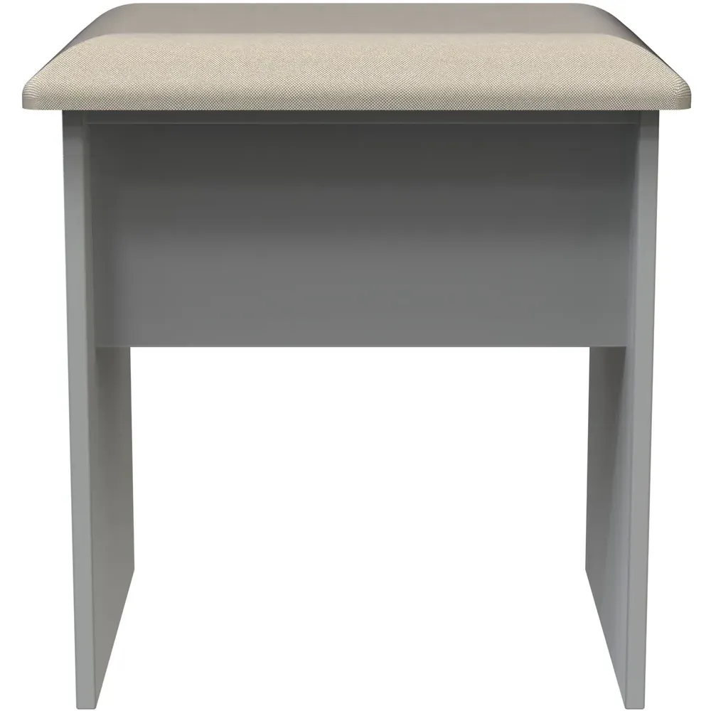 Cube Dressing Table Stool - Grey