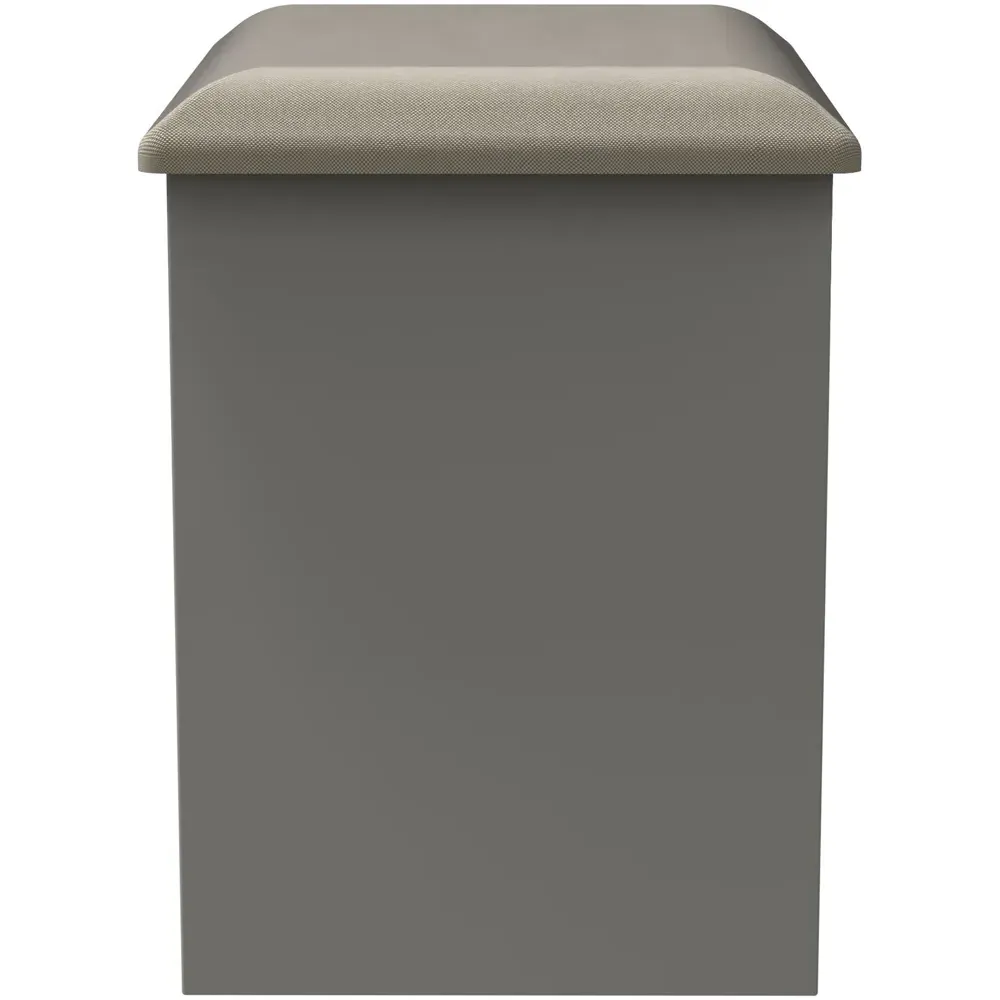 Cube Dressing Table Stool - Grey