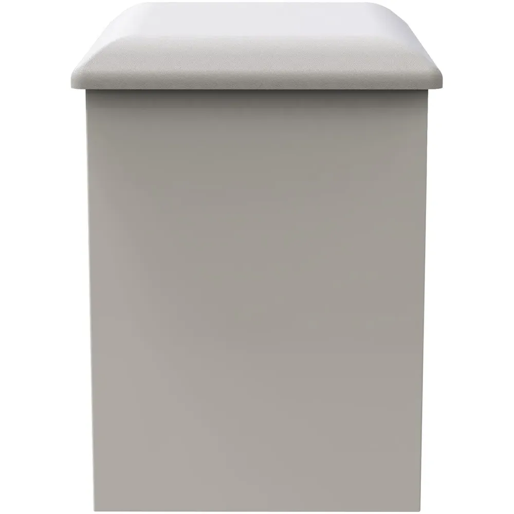 Cube Dressing Table Stool - White