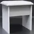 Cube Dressing Table Stool - White
