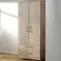 Devon 2 Door Wardrobe with Drawers - Bardolino Oak