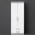 Devon 2 Door Wardrobe with Drawers - White