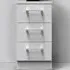 Devon 3 Drawer Bedside Table - Grey