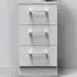 Devon 3 Drawer Bedside Table - White