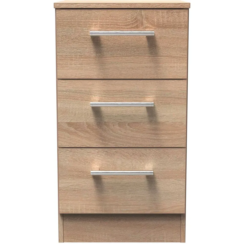 Devon 3 Piece Bedroom Furniture Set - Bardolino Oak