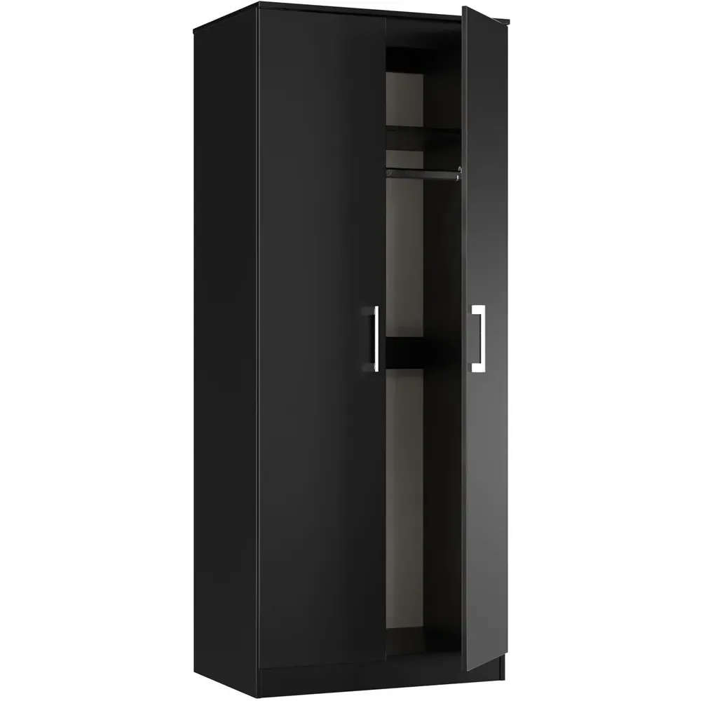 Devon 3 Piece Bedroom Furniture Set - Black