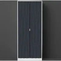 Diamond 2 Door Tall Double Wardrobe - Indigo