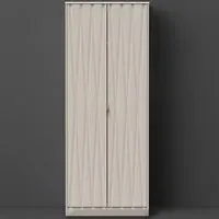 Diamond 2 Door Tall Double Wardrobe - Kashmir