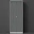 Diamond 2 Door Tall Double Wardrobe - Matt Shadow Grey