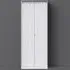 Diamond 2 Door Tall Double Wardrobe - White