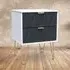Diamond 2 Drawer Bedside Table - Multi