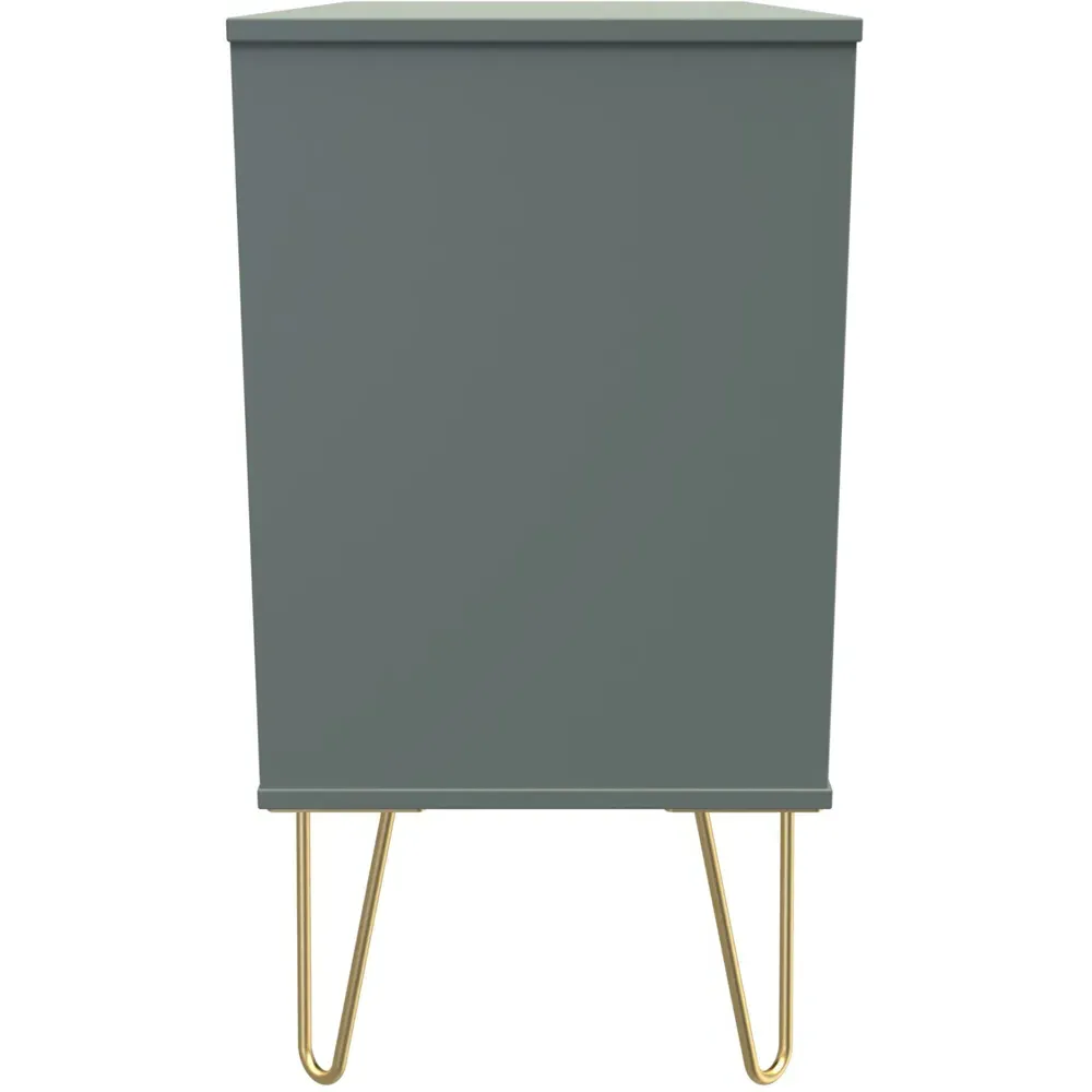 Diamond 3 Drawer Chest of Drawers - Green