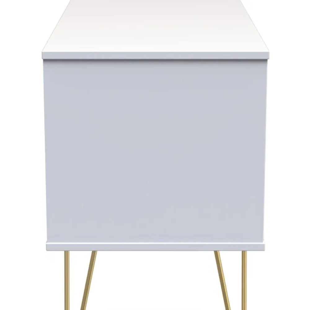 Diamond 4 Drawer Chest of Drawers - Indigo, White