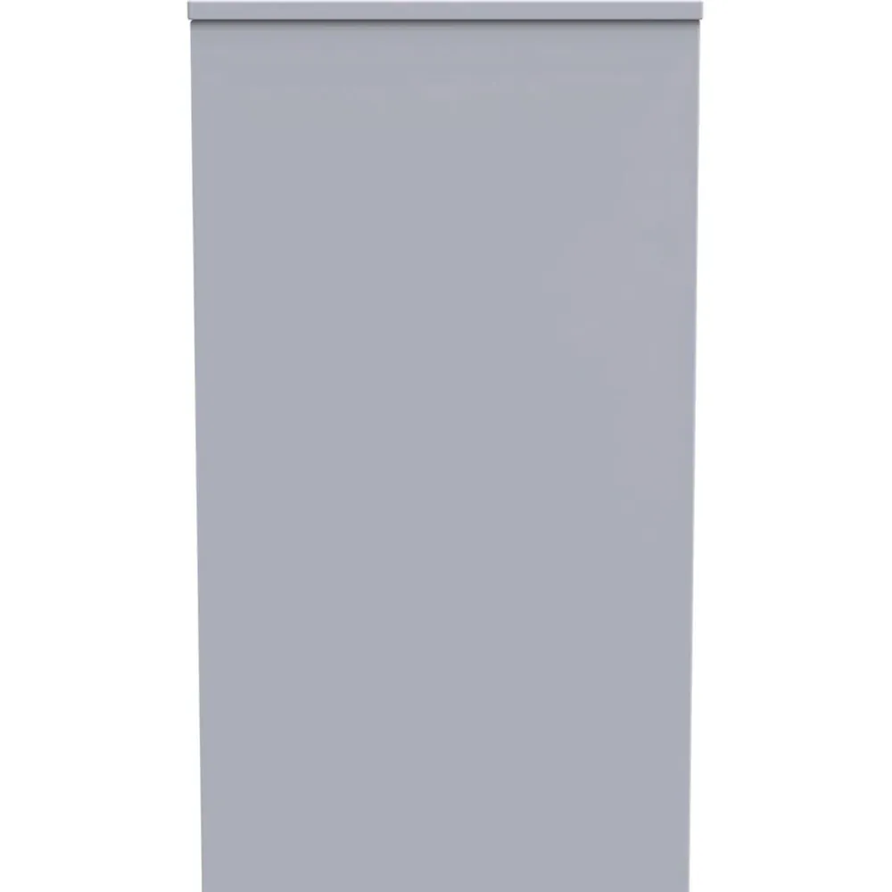Diamond 4 Drawer Vanity Desk - Grey