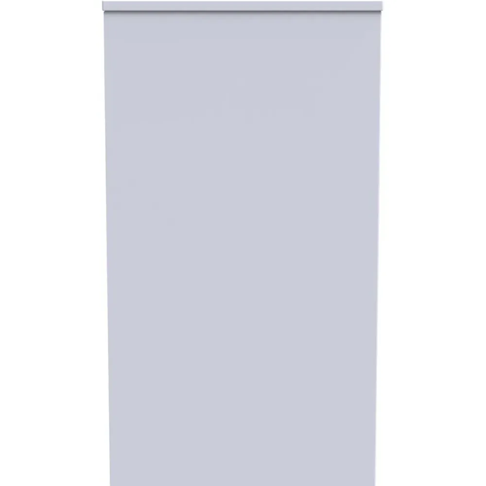 Diamond 4 Drawer Vanity Desk - White