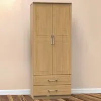Dorset 2 Door 2 Drawer Wardrobe - Oak