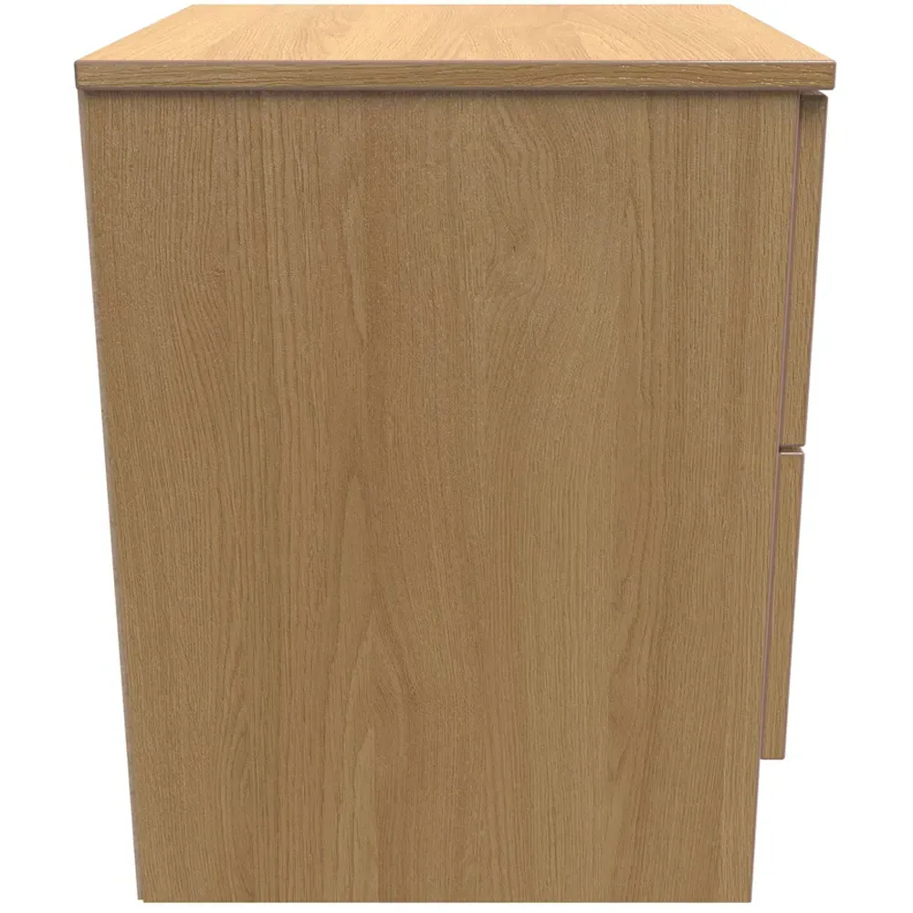 Dorset 2 Drawer Bedside Cabinet - Oak