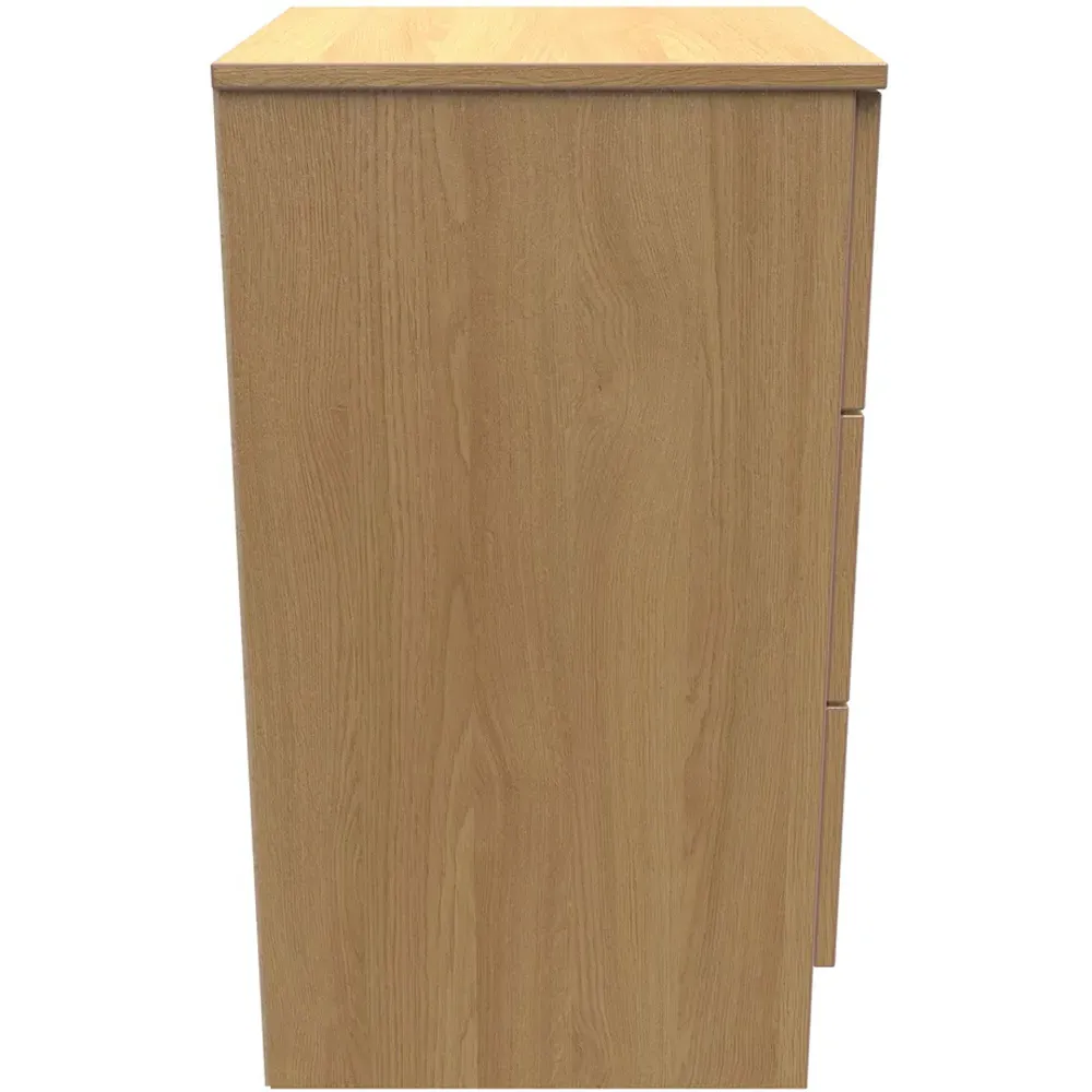 Dorset 3 Drawer Bedside Cabinet - Oak