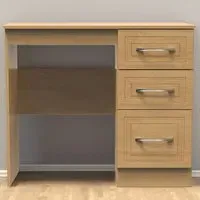 Dorset 3 Drawer Dressing Table - Oak