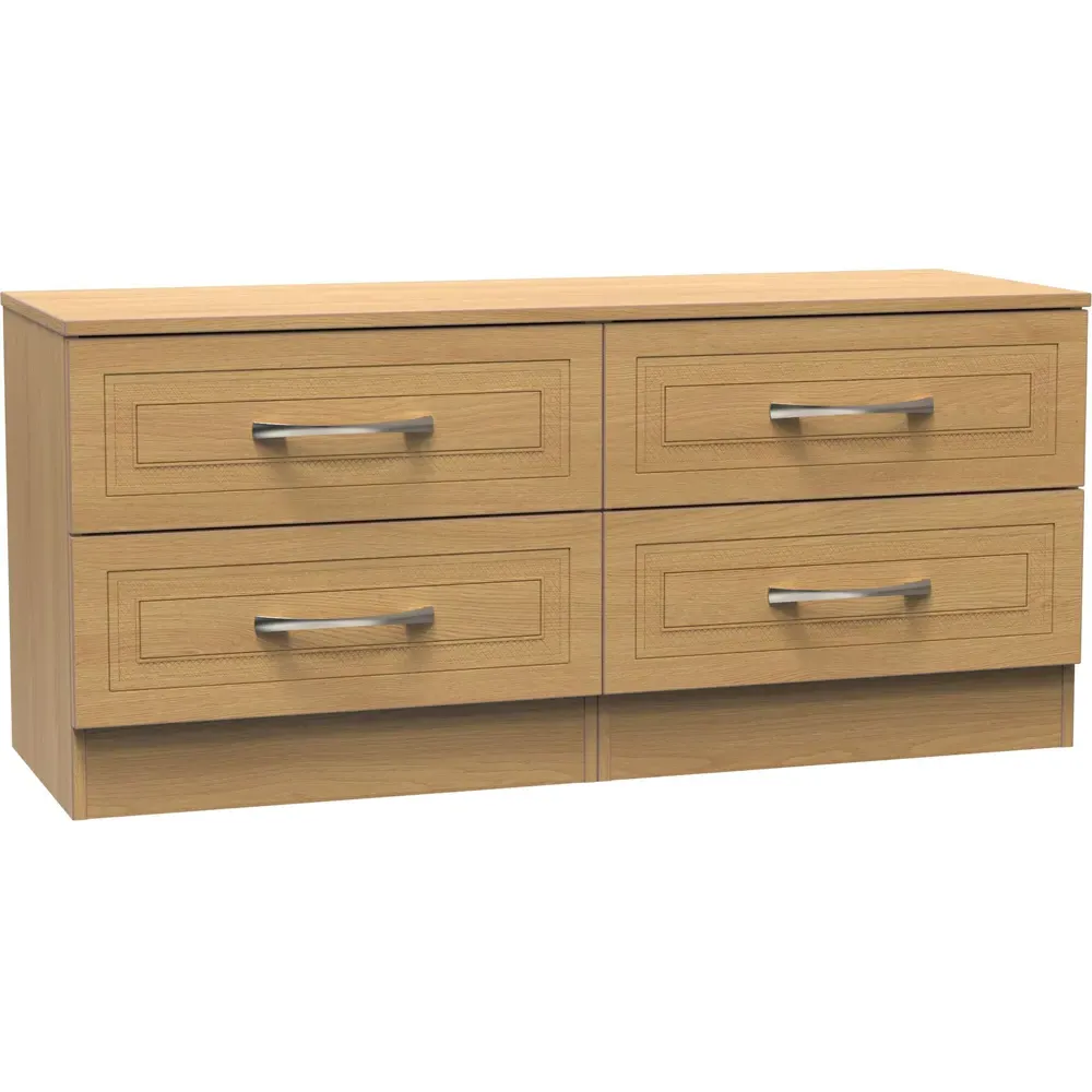 Dorset 4 Drawer Bed Box - Oak