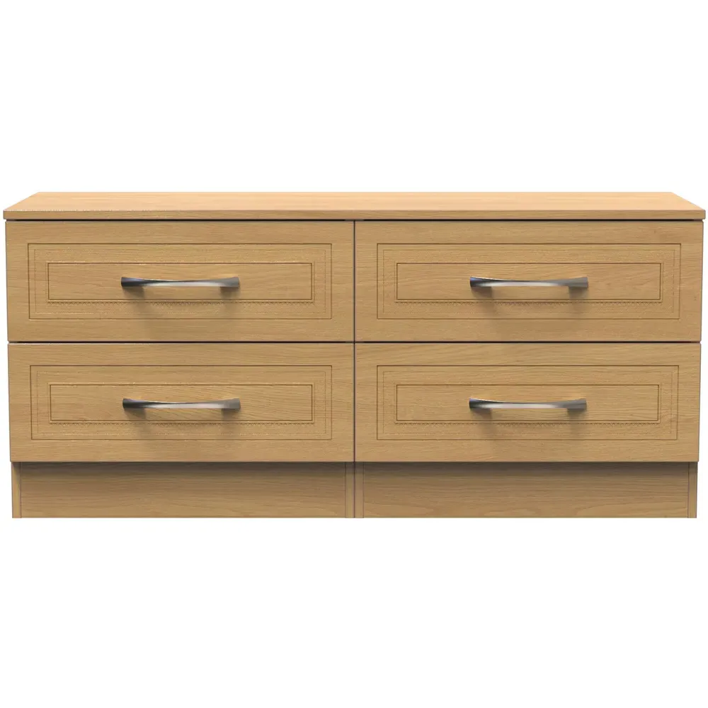Dorset 4 Drawer Bed Box - Oak