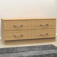 Dorset 4 Drawer Bed Box - Oak