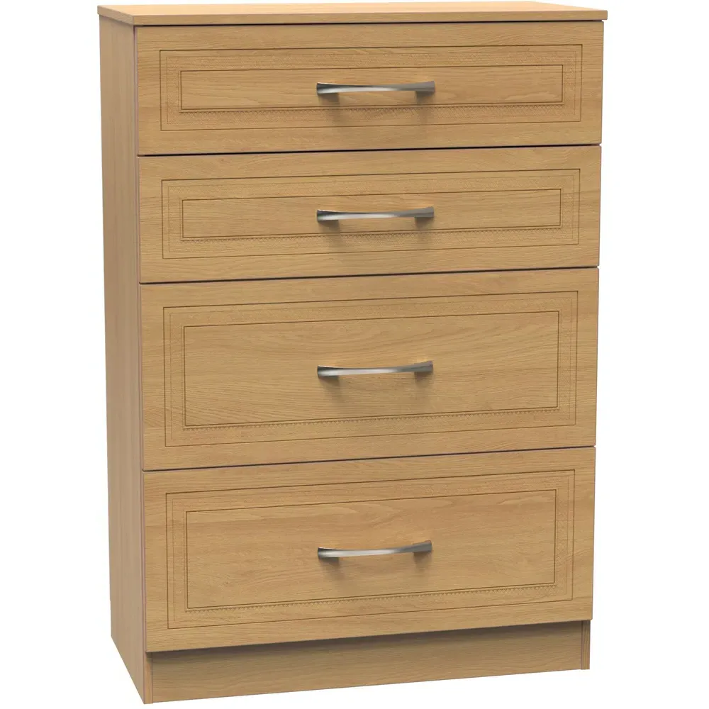 Dorset 4 Drawer Chest of Drawers - Oak