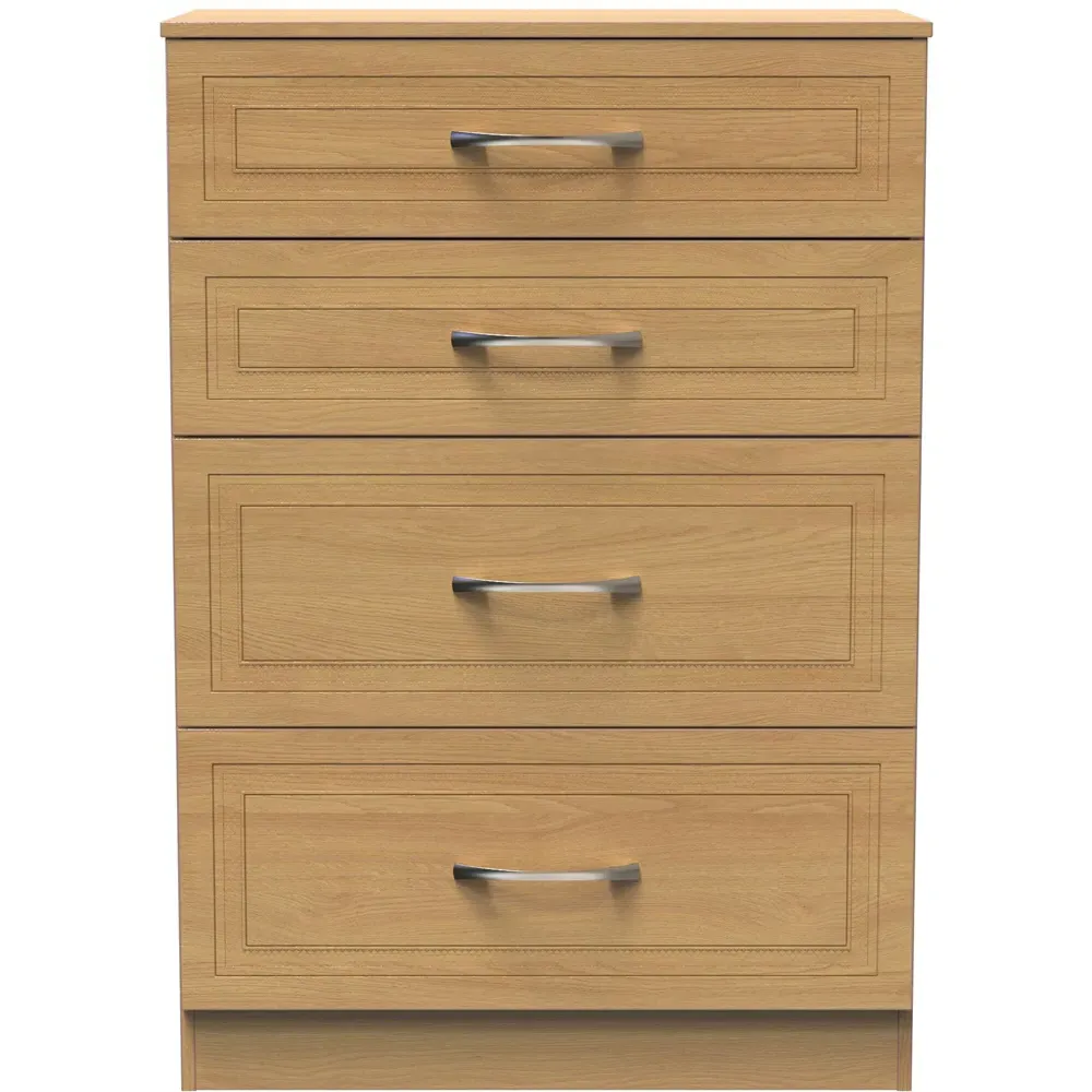 Dorset 4 Drawer Chest of Drawers - Oak